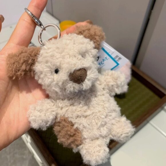 Jellycat Little Pup Charm Bag Keychain Cute Plush Dog Gift NWT and Dust Bag - Picture 2 of 4